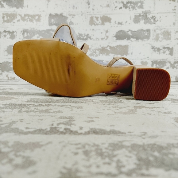 NEW Journee Collection Women's Cream Tan Summer Lirryc Pump Sandals V436 - Picture 8 of 13